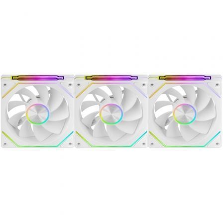 Mars Gaming Pack 3 ventiladores inversos MF-LinkFinityKit2R 12cm ARGB blancos Mars Gaming Pack 3 ventiladores inversos MF-LinkFinityKit2R 12cm ARGB blancos